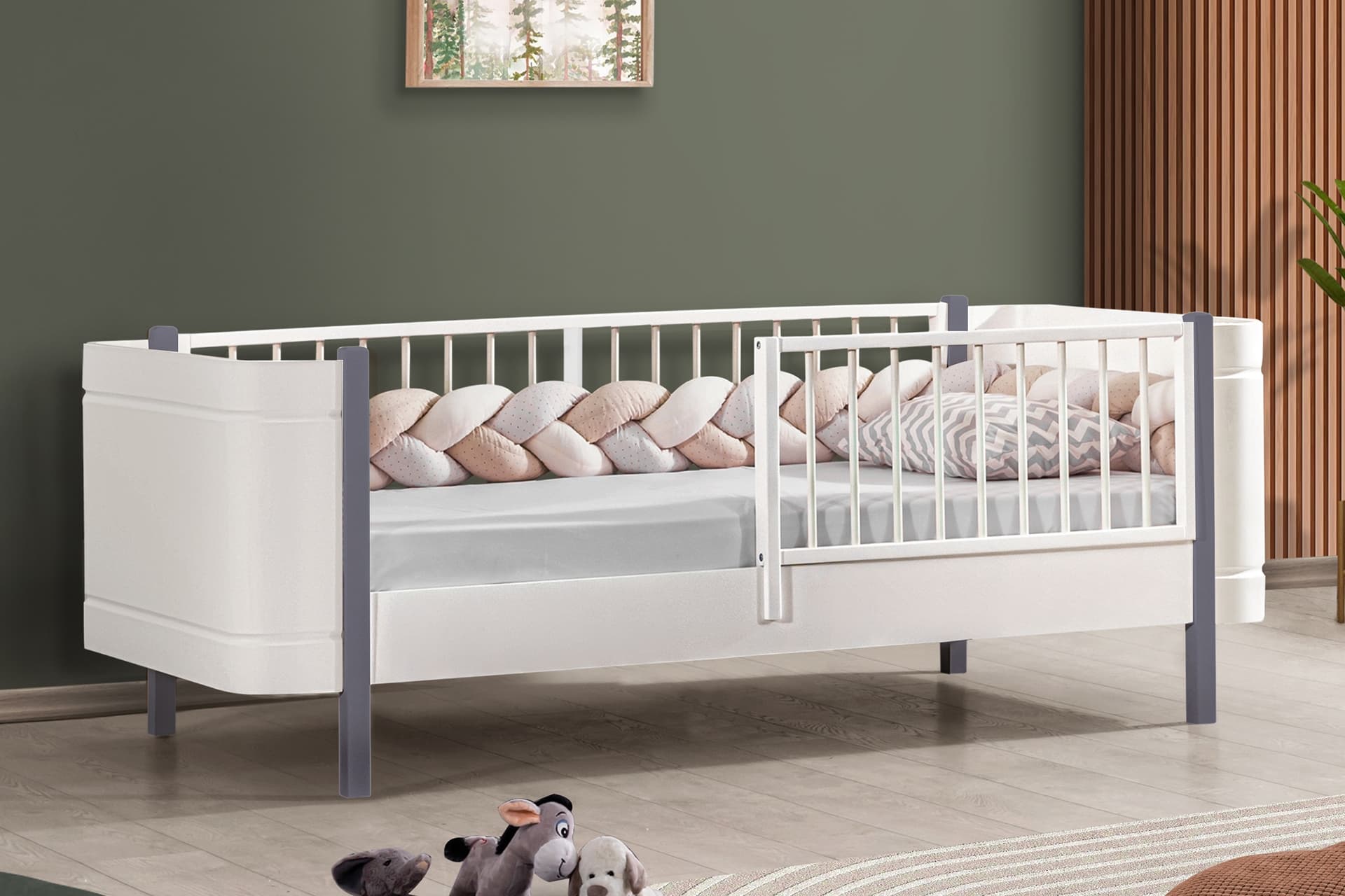 LİDYA MONTESSORİ YATAK, GRİ, 90X190