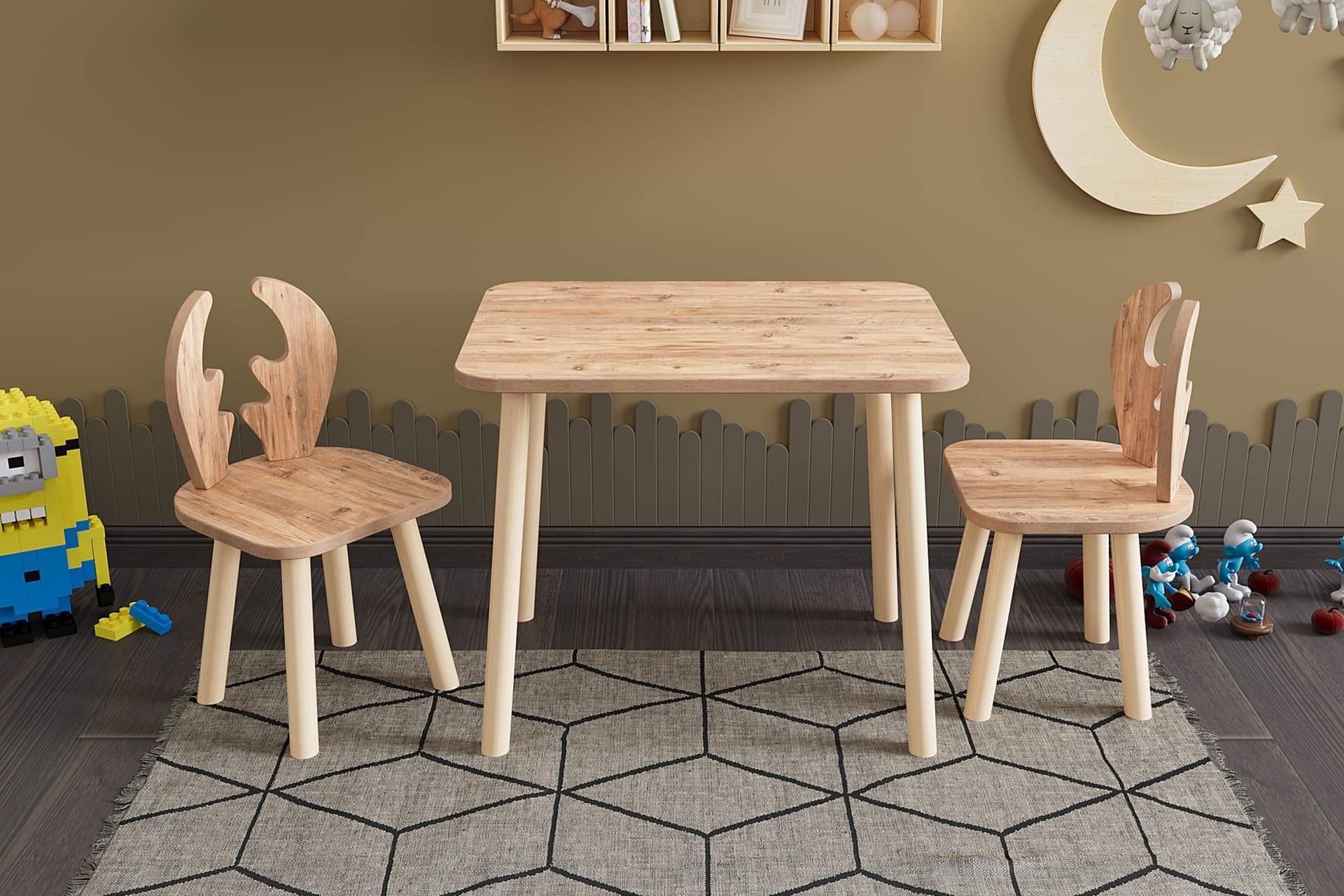KİDS ÇOCUK ÇALIŞMA MASASI VE SANDALYELERİ