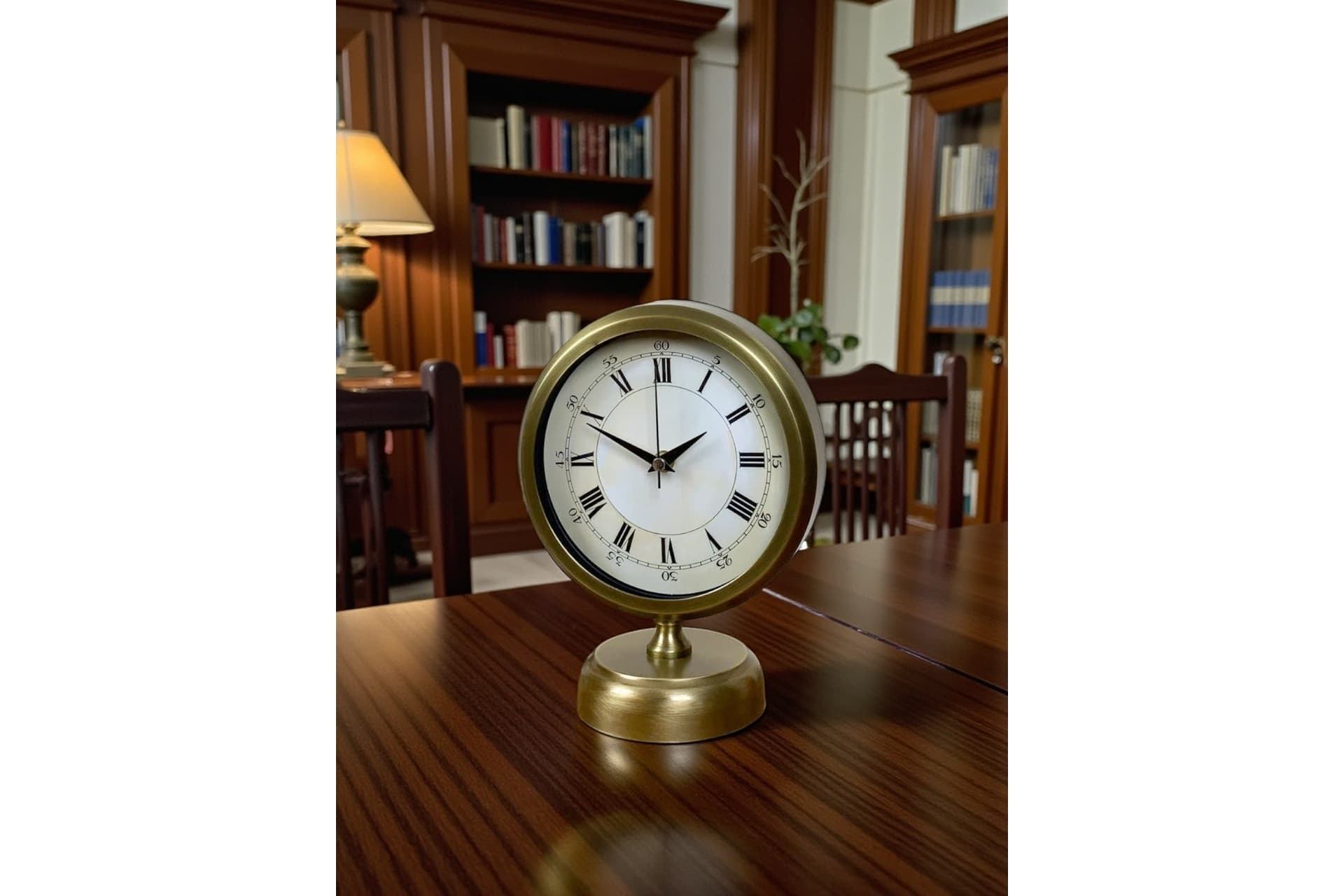AURUM RETRO ESKİTME METAL MASA SAATİ 25X20 CM