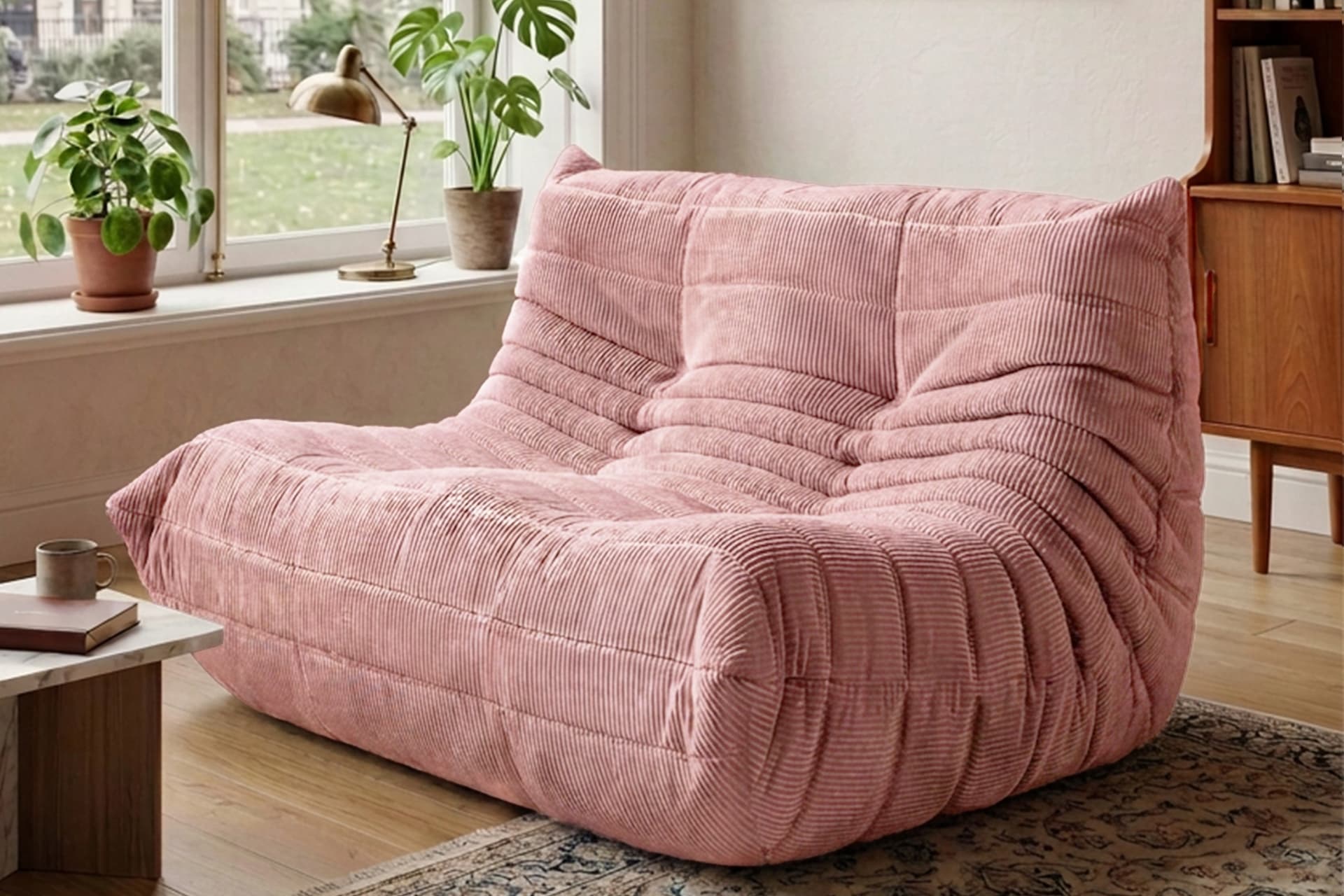 TOGO İKİLİ BERJER KOLTUK, PEMBE