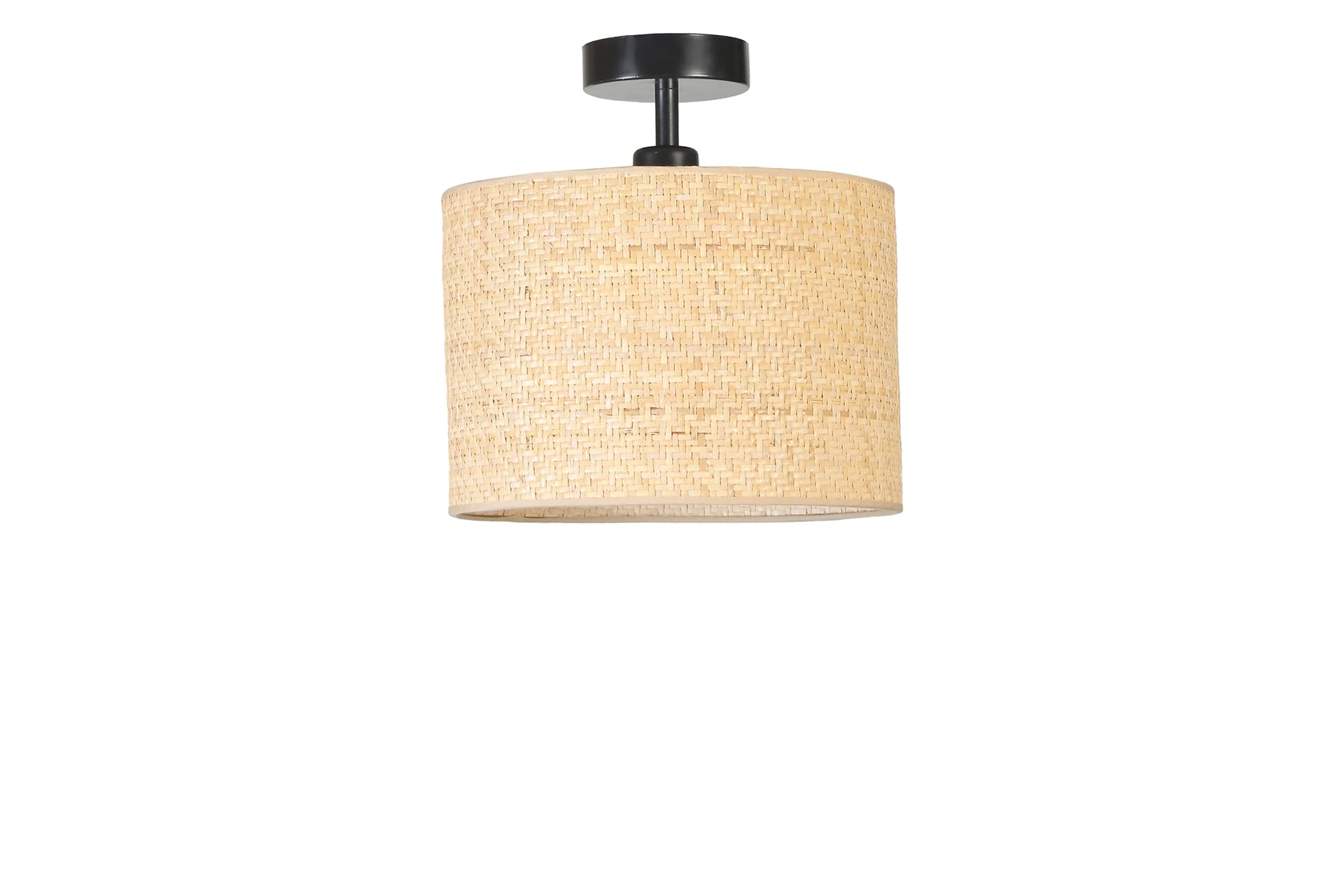 HASIR RATTAN ABAJURLU PLAFONYER AVİZE