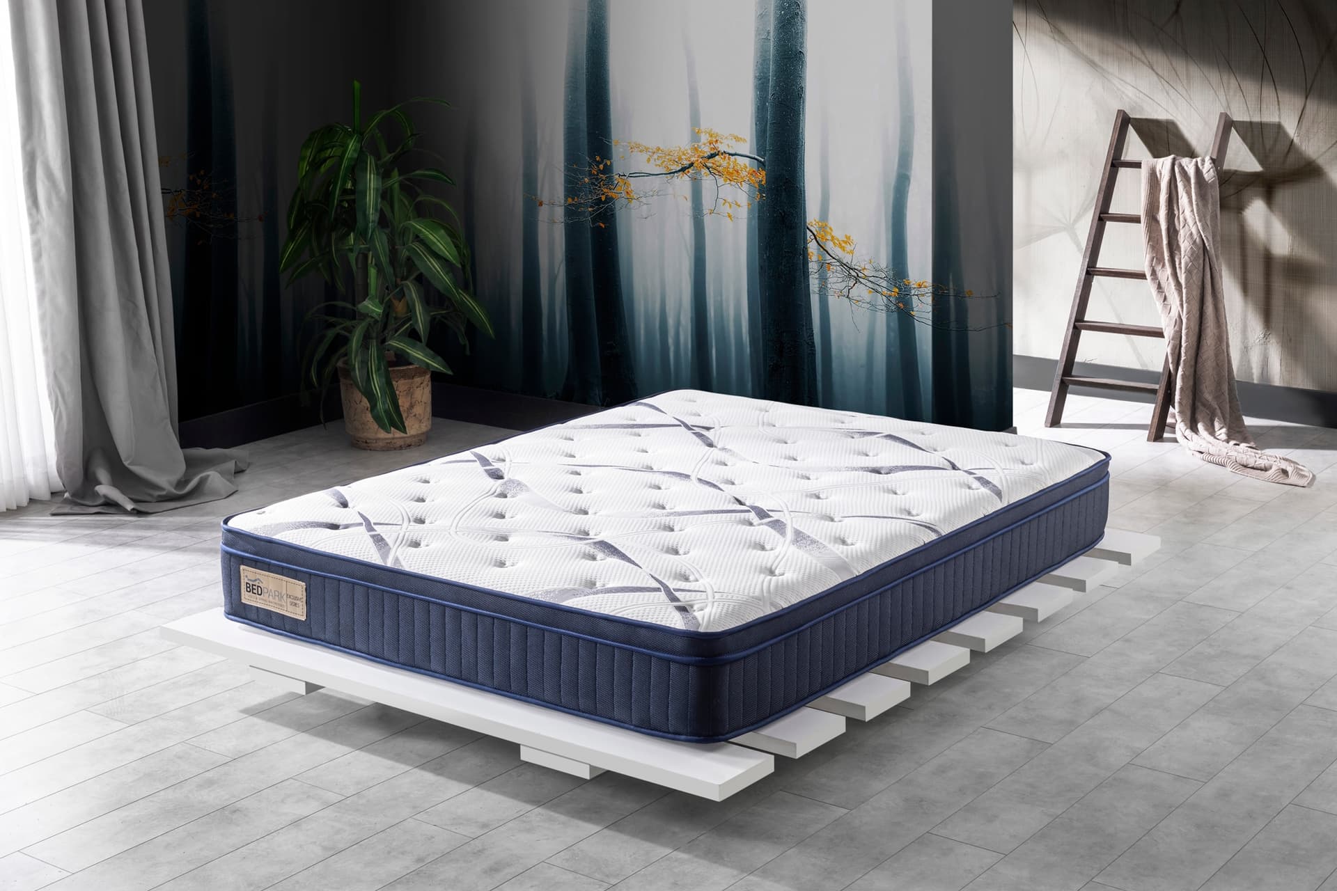 BEDP FULL SUPER YAYLI TEK KİŞİLİK YATAK, 90X190