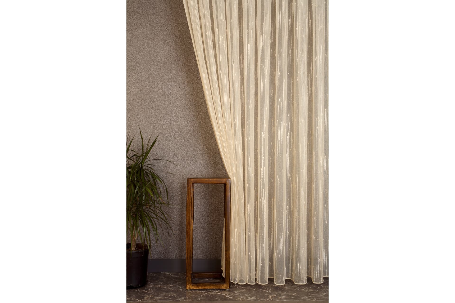 MASSARELLİ KETEN TÜL SİMLİ KREM 1-2 SEYREK PİLE 150X260
