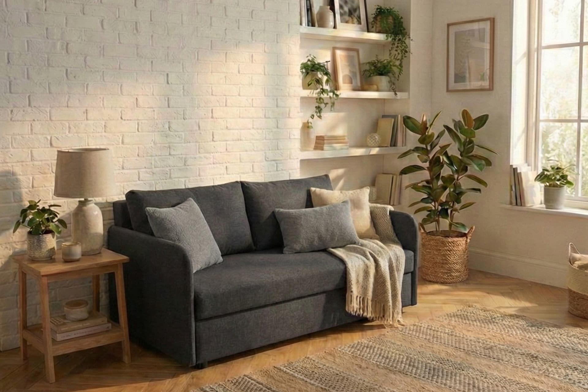 DORMA İKİLİ YATAKLI KANEPE, ANTRASİT